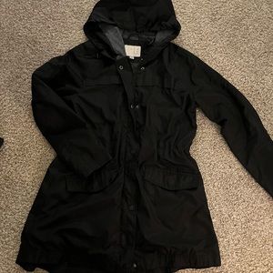 Women’s A New Day Black Rain Jacket - Medium